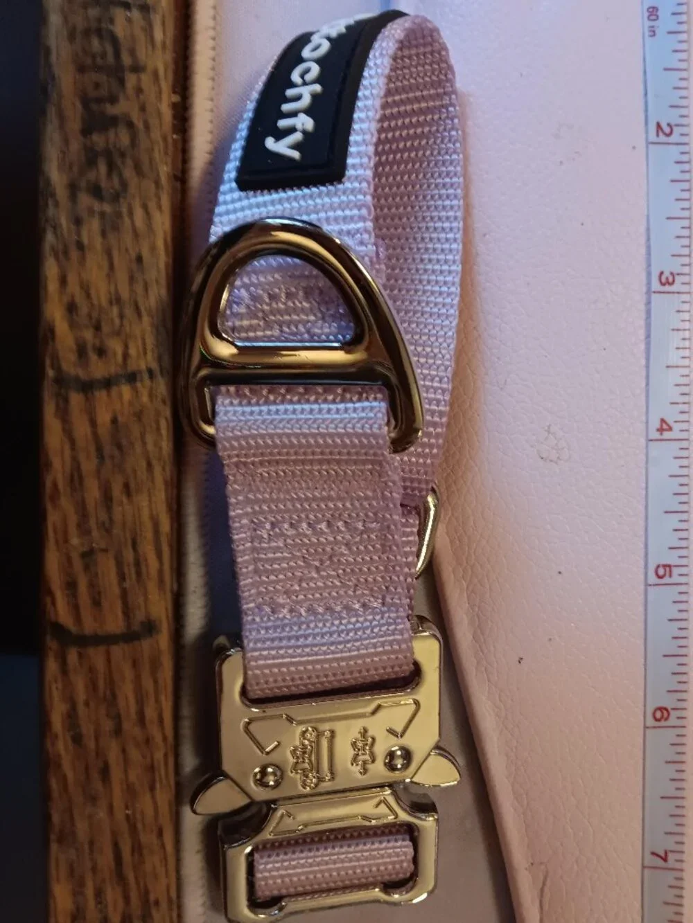 Rttochfy Tactical Dog Collar Heavy Duty Adjustable Metal Buckle Lilac NEW!